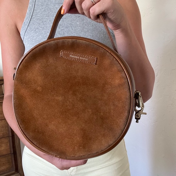 Camel Suede Crossbody Bag - Picture 8 of 8